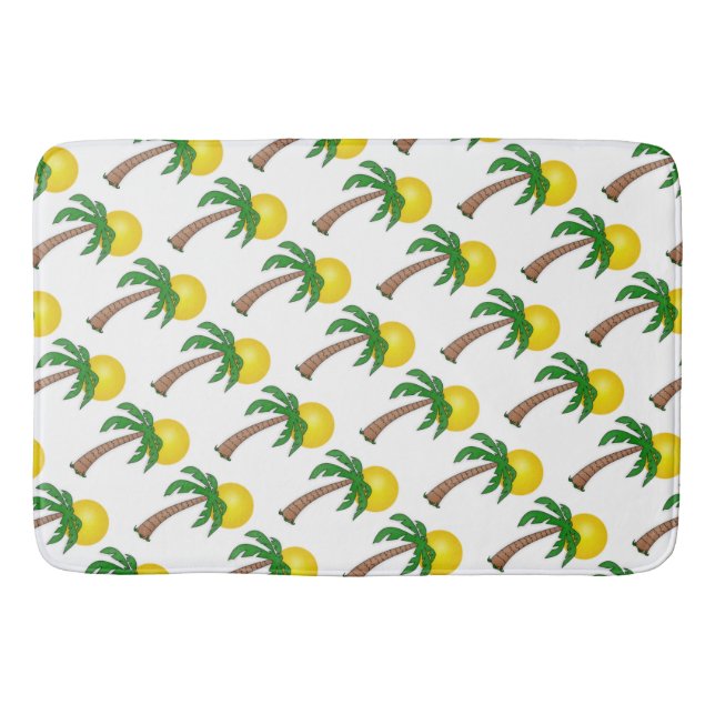 Bath Mat/Handflatan Träd och Sol Badrumsmatta (Framsidan)