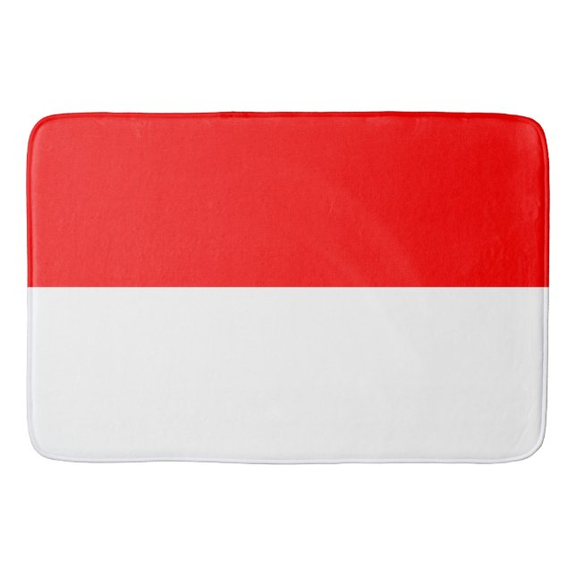 Bath Mat, indonesisk Flagga (Indonesien) Badrumsmatta (Framsidan)