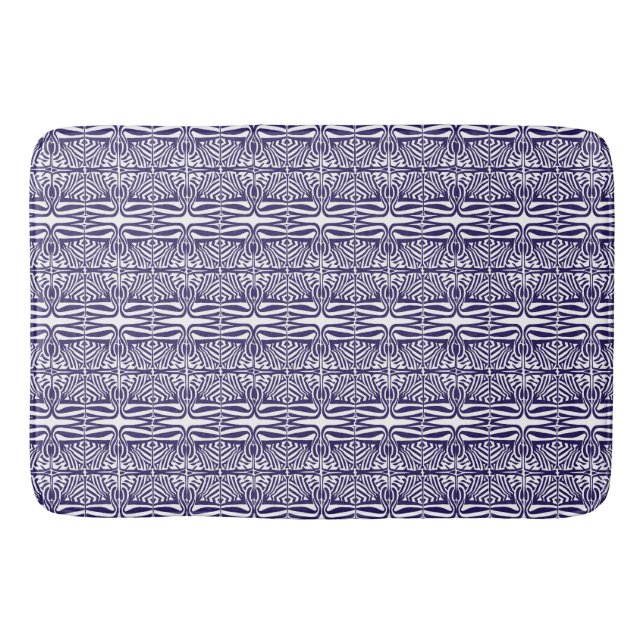 Bath Mat Lila Ornament Badrumsmatta (Framsidan)