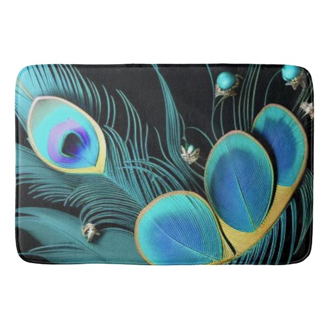 Bath Mat/Majestic Peacock - Bath Mat Badrumsmatta (Framsidan)