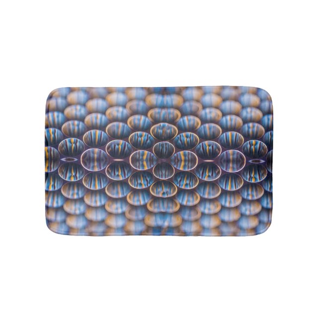 Bath Mat med Abstrakt Honeycomb Design Badrumsmatta (Framsidan)