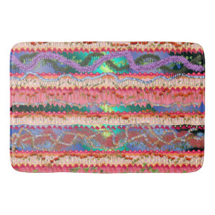 Bath Mat med färgstark abstrakt design Badrumsmatta