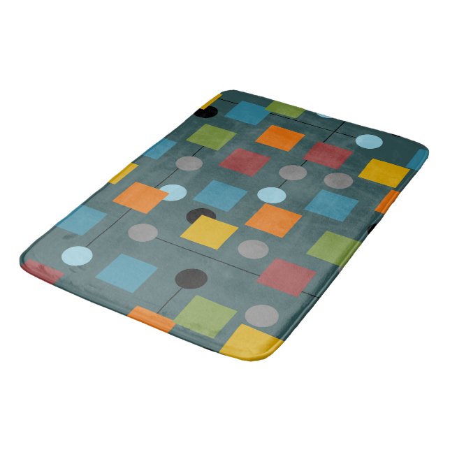 Bath Mat Mid-Century Modern 1.3 sömlös Badrumsmatta (Vinklad)
