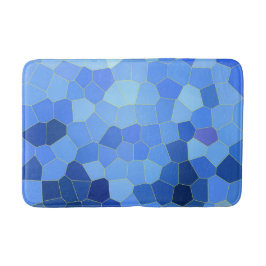 Bath mat Mosaic i Blue Badrumsmatta
