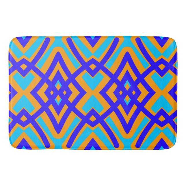 Bath Mat, Multifärgadens moderna klassiska design  Badrumsmatta (Framsidan)