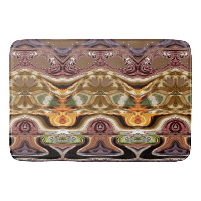 Bath Mat, Multifärgadens moderna klassiska design  Badrumsmatta (Framsidan)