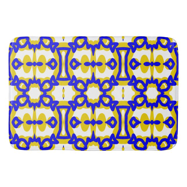 Bath Mat, Multifärgadens moderna klassiska design  Badrumsmatta (Framsidan)