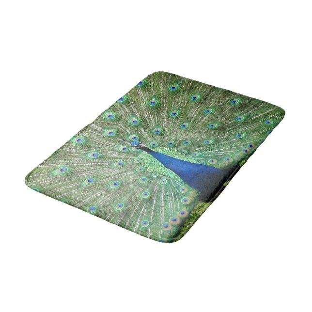 Bath Mat - Peacock Badrumsmatta (Vinklad)