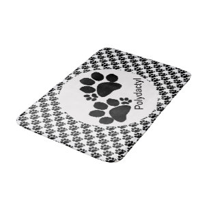 Bath Mat - Polydactyl Tass avtryck Badrumsmatta