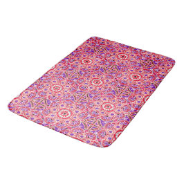 Bath Mat red bohemian abstrakt Badrumsmatta