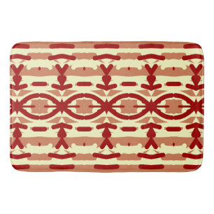 Bath Mat, Red färg modern klassisk design Bath Ba Badrumsmatta