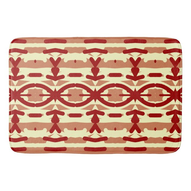 Bath Mat, Red färg modern klassisk design Bath Ba Badrumsmatta (Framsidan)