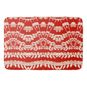Bath Mat, Red färg modern klassisk design Bath Badrumsmatta