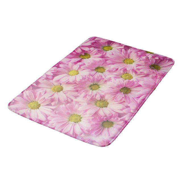 Bath Mat - Rosa Gerbera Daisy Badrumsmatta (Vinklad)