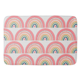 Bath Mat - Rosa Rainbow Polka dots Badrumsmatta