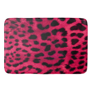 Bath Mat/Rosa Zebra mönstrad Badrumsmatta
