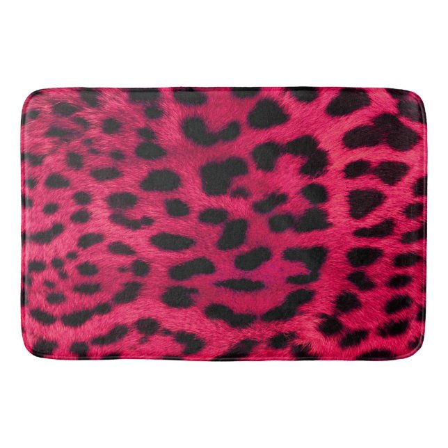 Bath Mat/Rosa Zebra mönstrad Badrumsmatta (Framsidan)