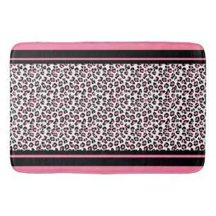 Bath Mat/Rosa Zebra mönstrad Badrumsmatta