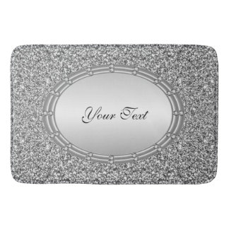 Bath Mat silver Glitter Ram Badrumsmatta