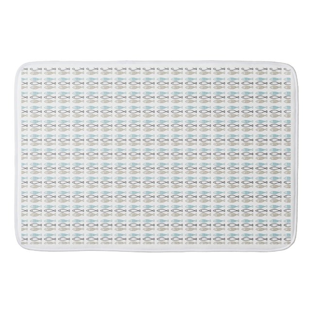 Bath Mat - Skandinavisk fisk Badrumsmatta (Framsidan)