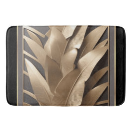 Bath Mat/skulpterad Metall Banana Löv 2/Bath Mat Badrumsmatta