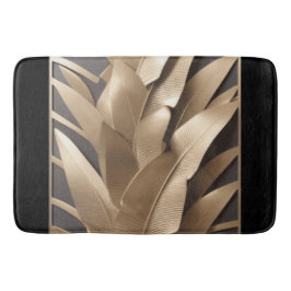 Bath Mat/skulpterad Metall Banana Löv/Bath Mat Badrumsmatta