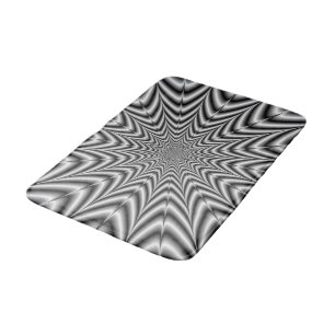 Bath Mat Toppen Nova i Black and White Badrumsmatta