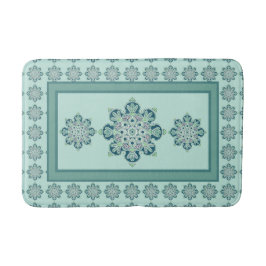 Bath Mat with Grönt Medallion design Badrumsmatta