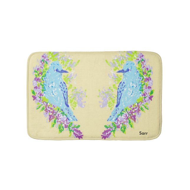 Bath Mats/ Blue Birds Badrumsmatta (Framsidan)