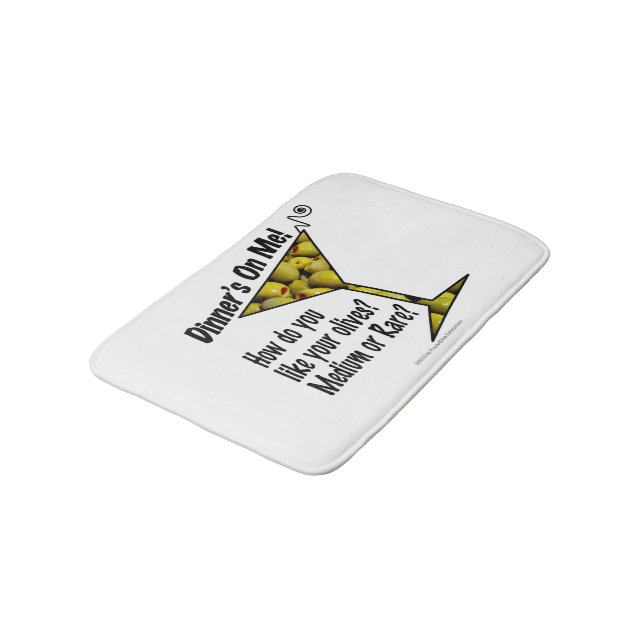 BATH MATS - MEDIUM- ELLER SÄLLSYNT MARTINI OLIVES? BADRUMSMATTA (Vinklad)