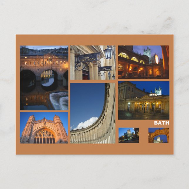 Bath multiimage-konfiguration vykort (Framsida)