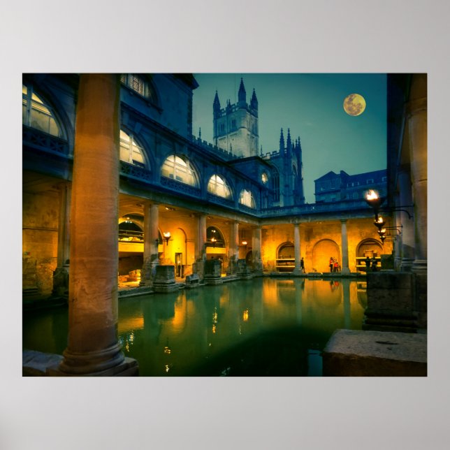 Bath på natten poster (Framsidan)