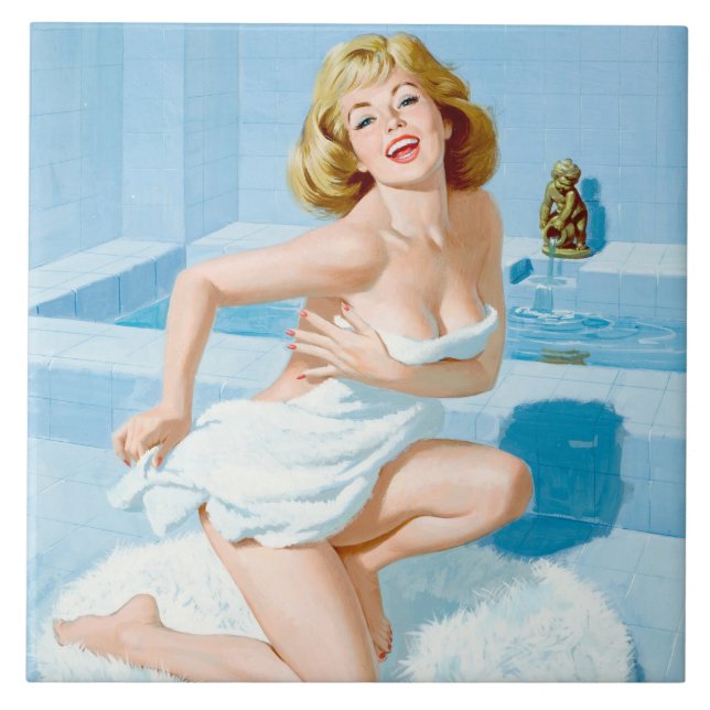 Bath Pin Up Kakelplatta (Framsidan)