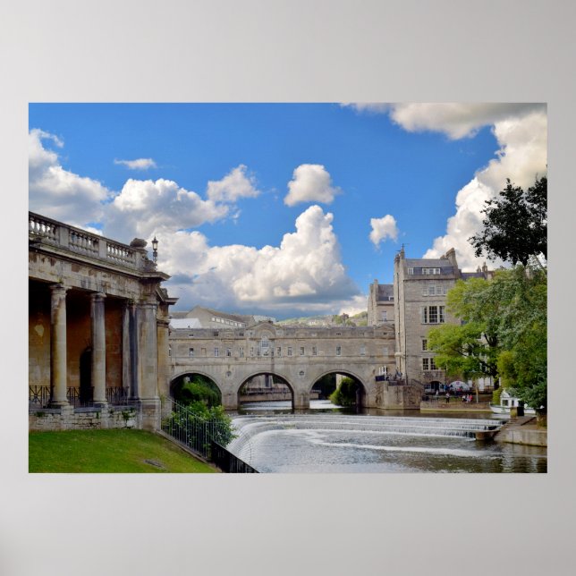 Bath, Pulteney Bridge. Poster (Framsidan)