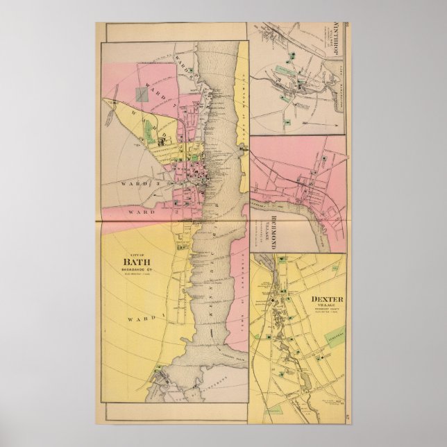 Bath, Sagadahoc Co Poster (Framsidan)