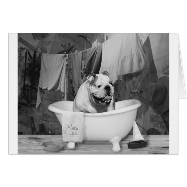 Bath-tid Hälsningskort (Framsidan Horizontal)