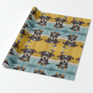 Bath-time Buddies-djur i ett bad Presentpapper