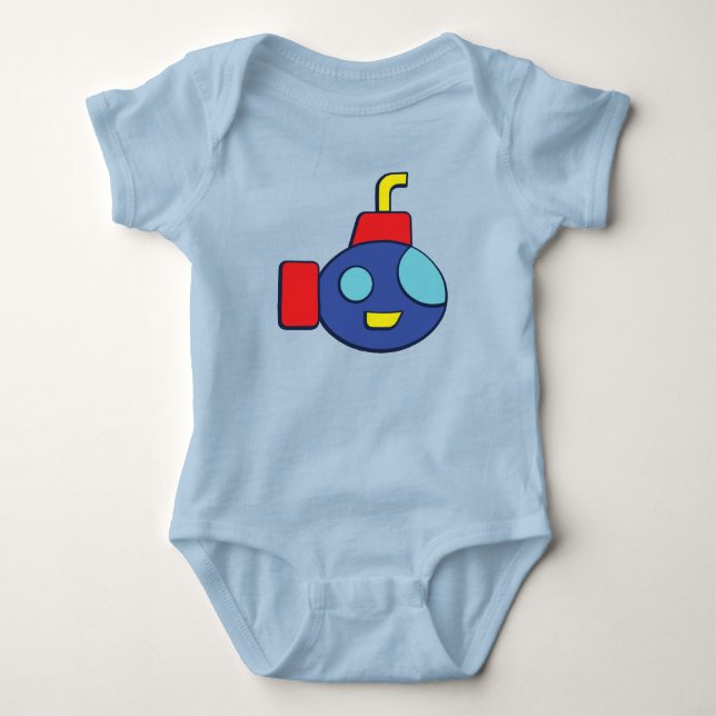 Bath Time Finare Subsea Baby Bodykostym T Shirt (Framsida)