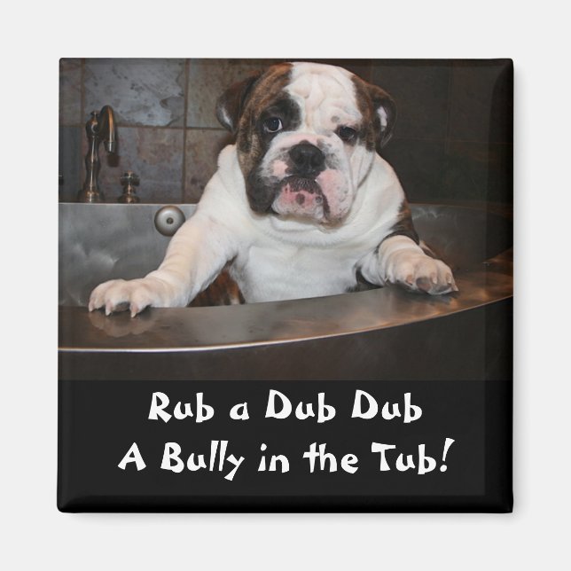 Bath Time mugg Magnet (Framsidan)