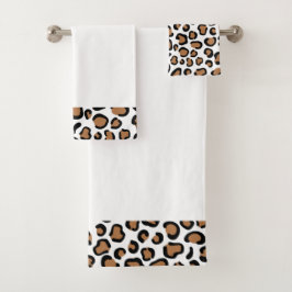 Bath Towel Set för leopard Skriv ut Bath