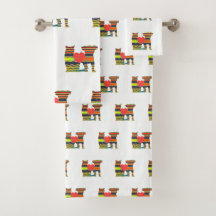 Bath Towset-set för bästa vänner av hund och katt