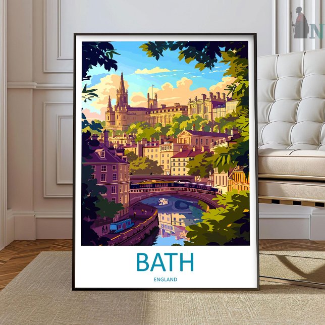 Bath Travel Print Wall Art Bath Wall Hanging Home  Poster (Skapare uppladdad)