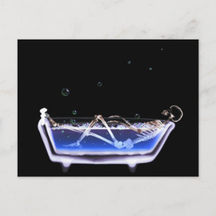 BATH TUB X RAY VISION SKELETON - ORIGINAL VYKORT