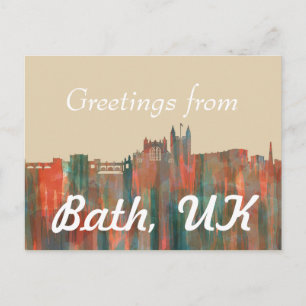 BATH, UK SKYLINE VYKORT