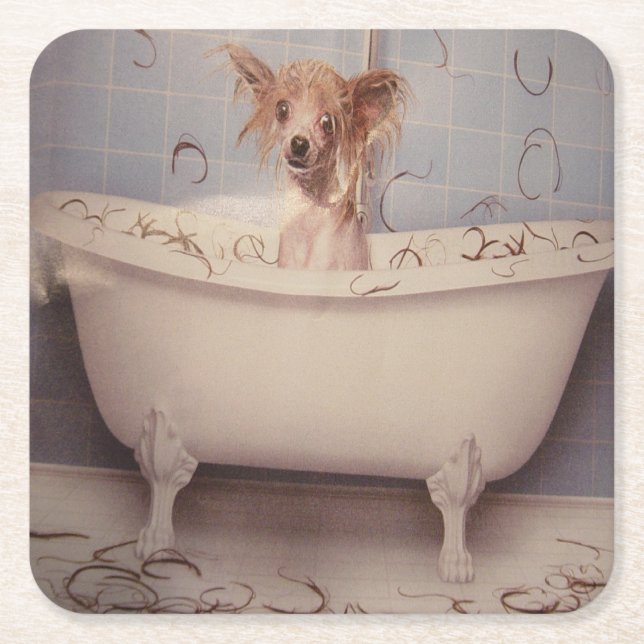 BATH UNDERLÄGG PAPPER KVADRAT (Framsidan)