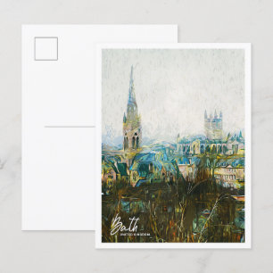 Bath United Oil Paint City Landscape Vykort