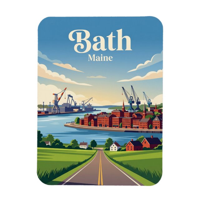 Bath USA Magnet (Vertikal)