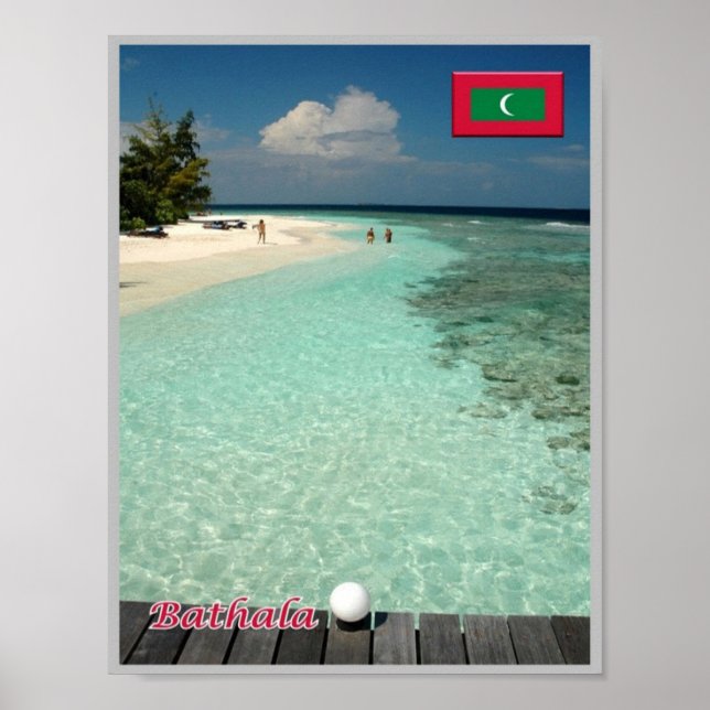Bathala - Maldives - Panorama - Poster (Framsidan)