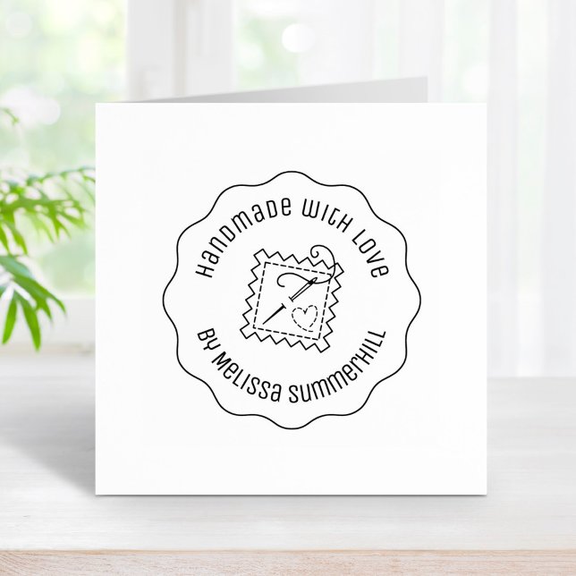 Båthandtag för sybåtar med Vågigt Kärlek Stämpel (Skapare uppladdad)