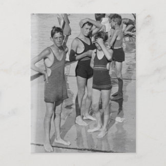 Bathers 1920s-vykort vykort